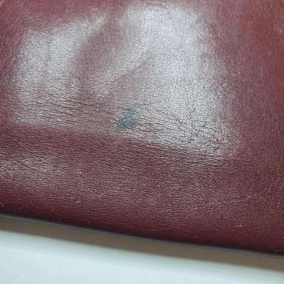 Vintage Rare Mila Schon Red Leather Long Bi-fold Wallet Super Soft Snap Close - Picture 6 of 11